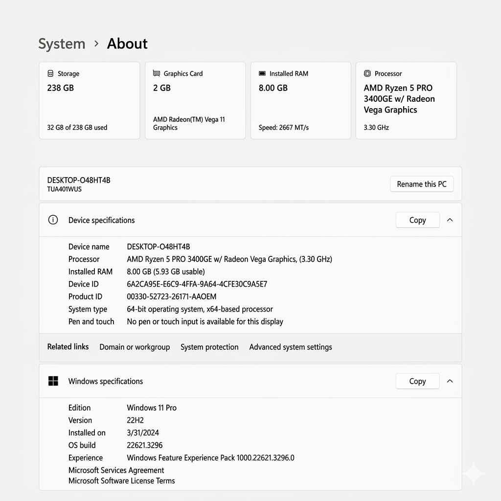 Lenovo ThinkCentre M75q-1 Ryzen Pro Desktop PC