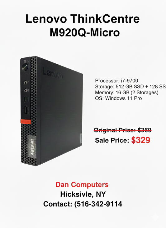 Lenovo ThinkCentre M920Q Tiny PC